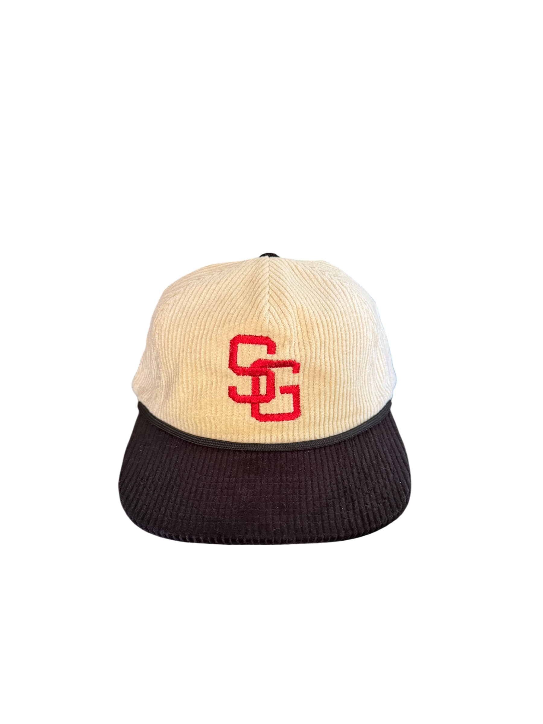 Corduroy SG Collegiate Hat - Cream Two Tone