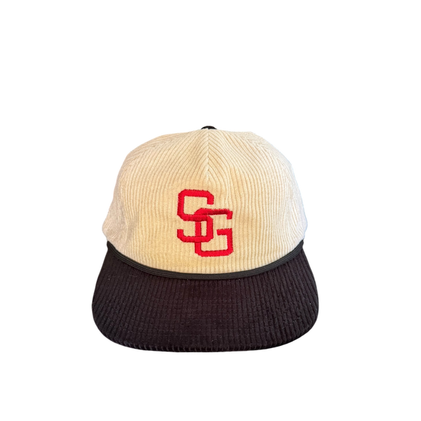 Corduroy SG Collegiate Hat - Cream Two Tone