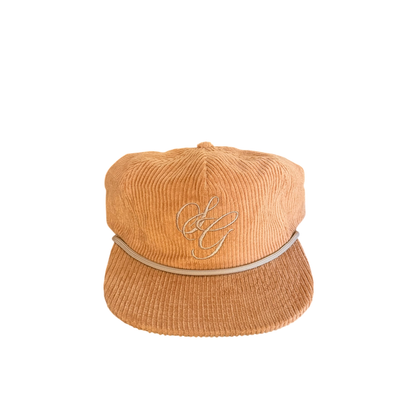 Corduroy SG Script Hat - Brown