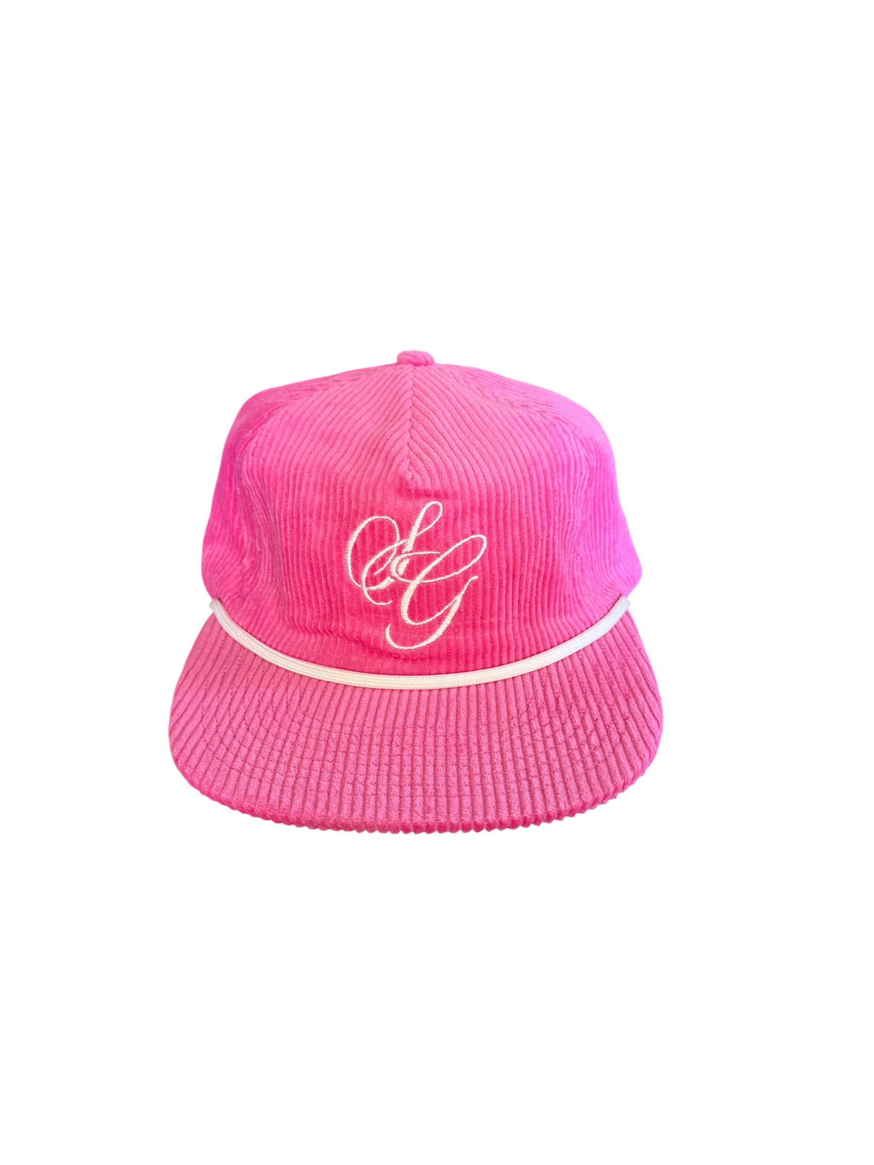 Corduroy SG Script Hat - Pink