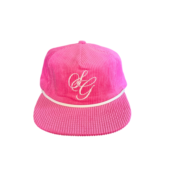 Corduroy SG Script Hat - Pink