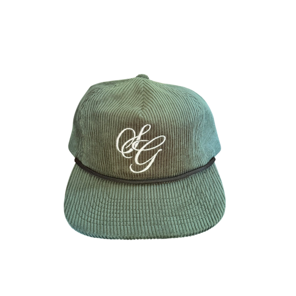 Corduroy SG Script Hat - Green